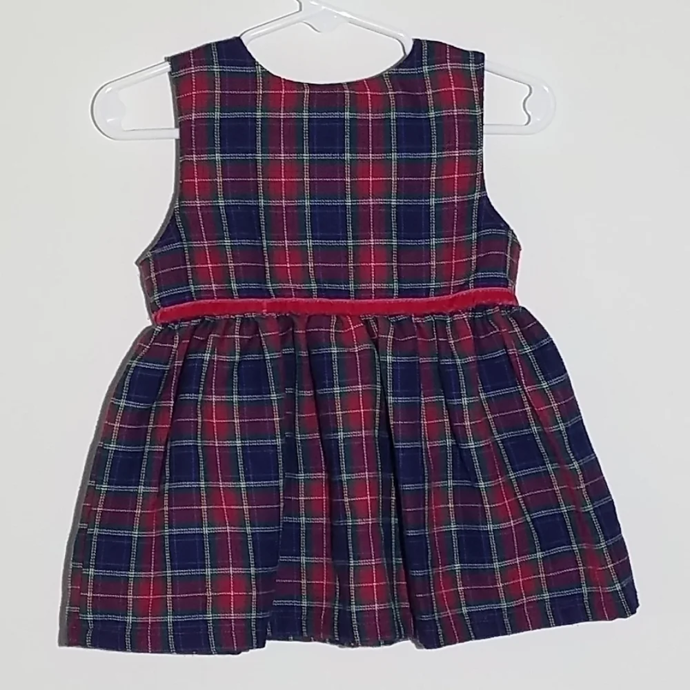 Vintage Oshkosh Plaid Jumper 12m